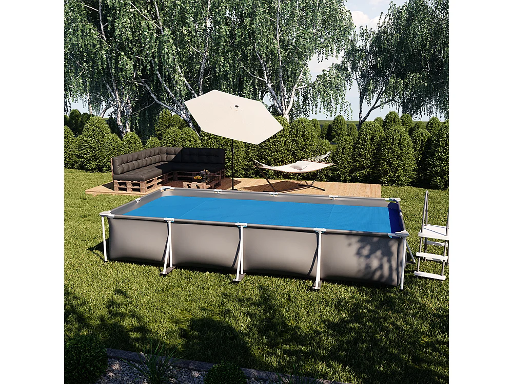 Bâche solaire bleu 450x220x1