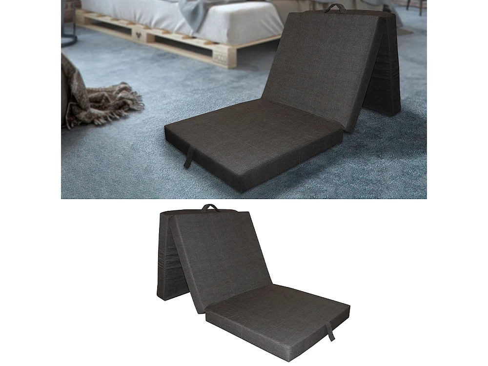 Matelas anthracite 190x70x10