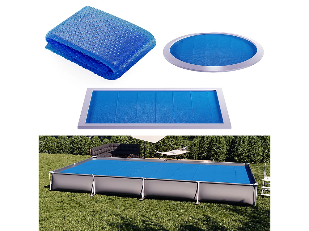 Bâche solaire bleu 800x400x1