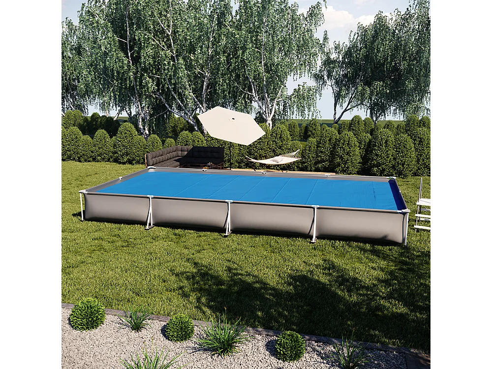 Bâche solaire bleu 800x400x1