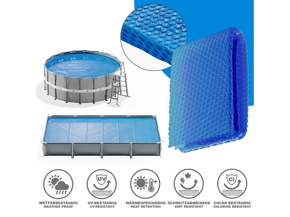 Solarfolie blau 800x400x1