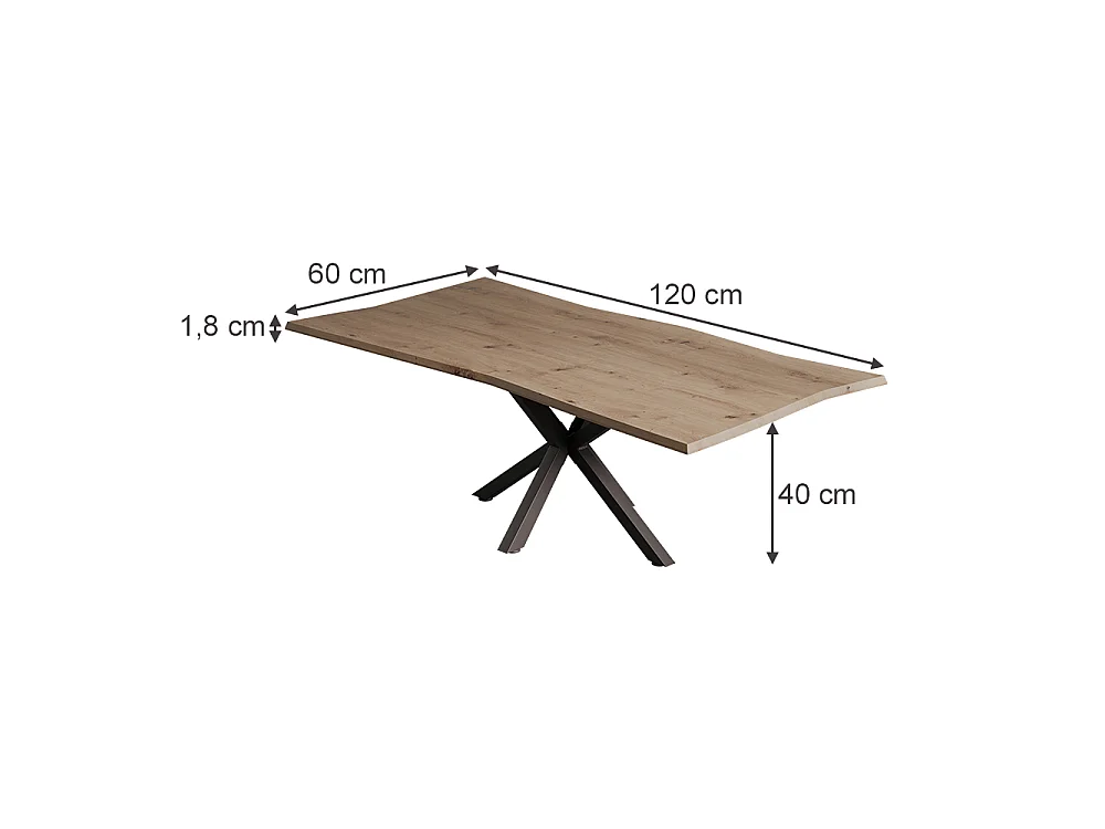 Coffee table artisan 120x60x40 yan
