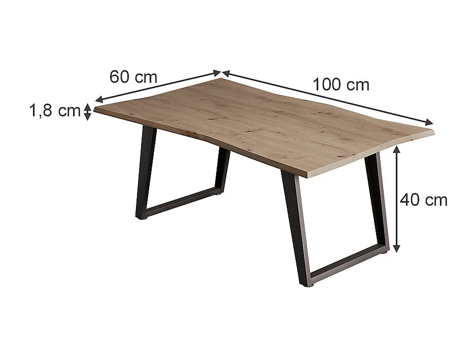 Couchtisch artisan 100x60x40 yan