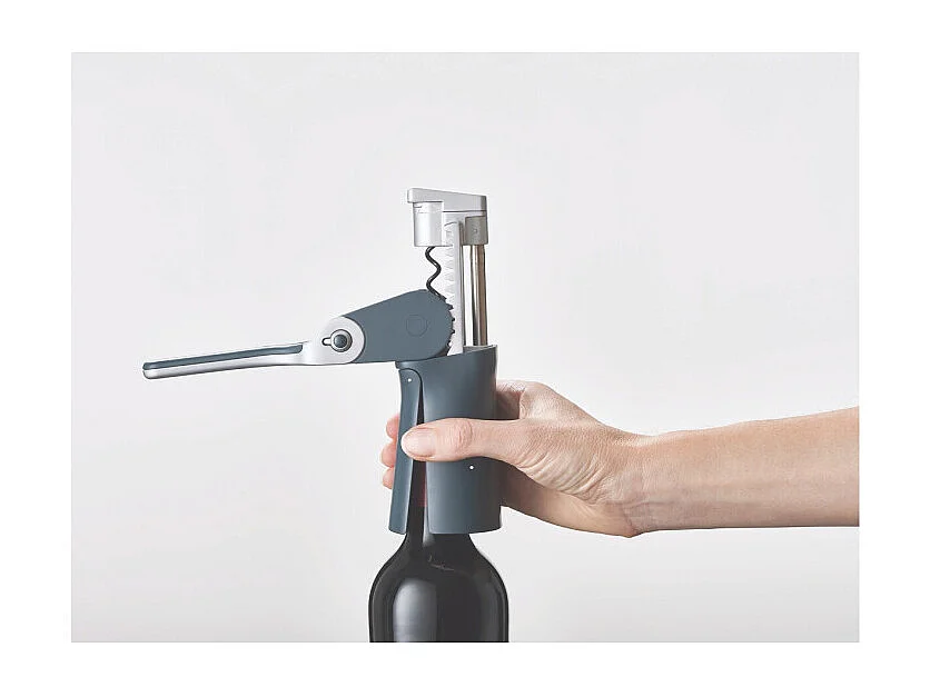 Accessoire cave à vin Joseph Joseph BarWise Tire bouchon a levier compact Bleu