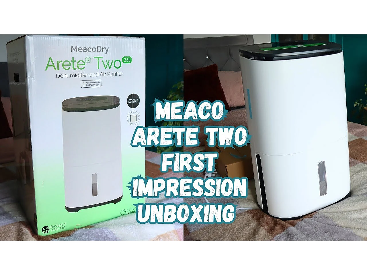 Luftentfeuchter MeacoDry Arete® Two 25 L: leise, App-Steuerung, HEPA-Filter, schnelles Trocknen, niedriger Energieverbrauch; ideal für Häuser mit 4–5 Zimmern