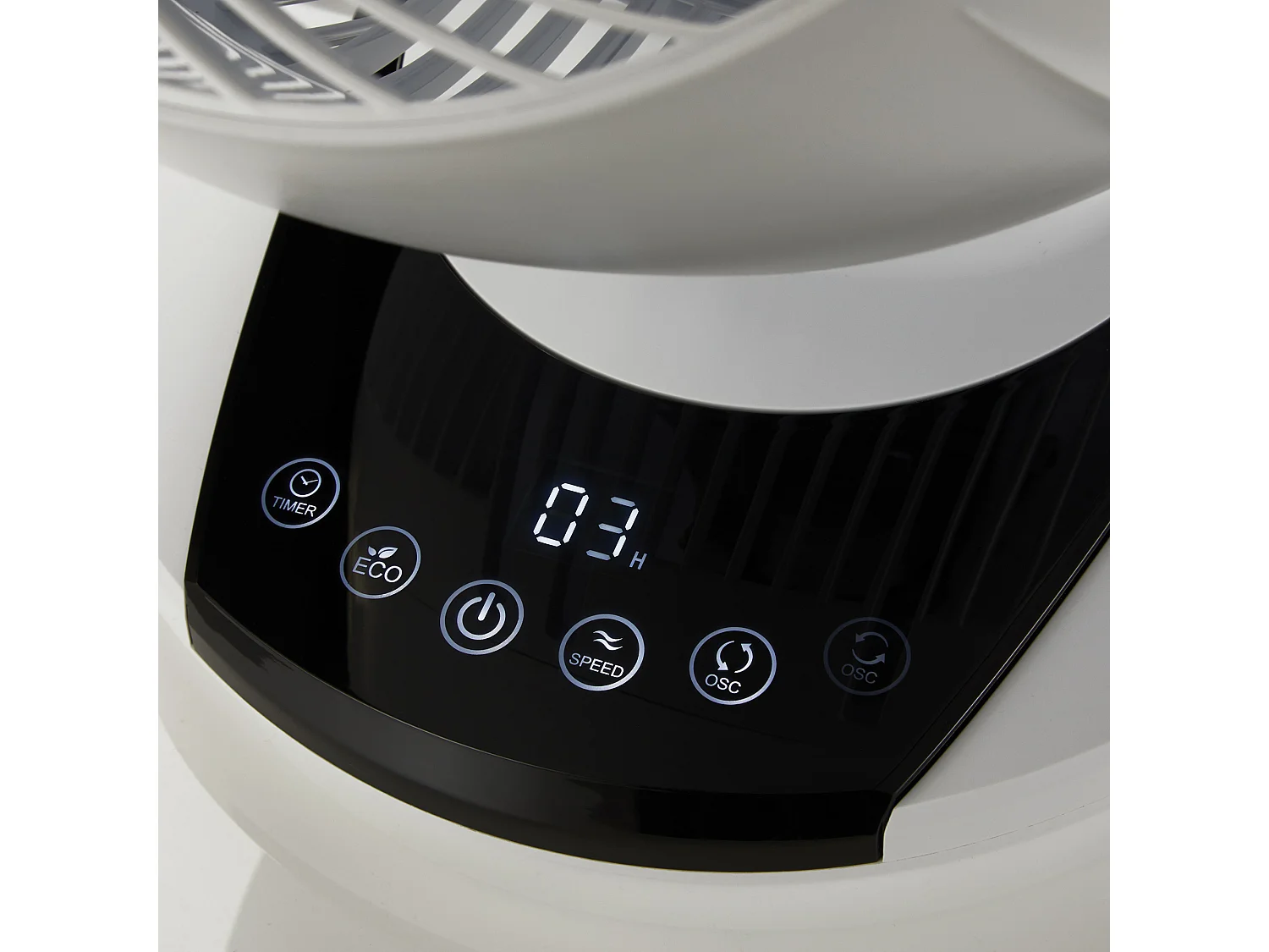 MEACO MeacoFan 1056 : ventilateur pour chambre et salon, ultra silencieux, oscillation 360°, 12 vitesses, télécommande, basse consommation, blanc