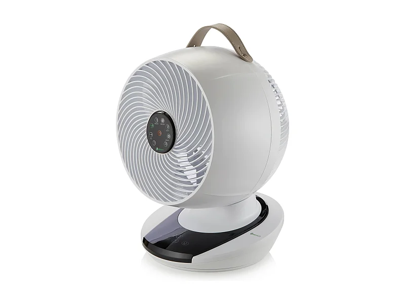 MEACO MeacoFan 1056 : ventilateur pour chambre et salon, ultra silencieux, oscillation 360°, 12 vitesses, télécommande, basse consommation, blanc
