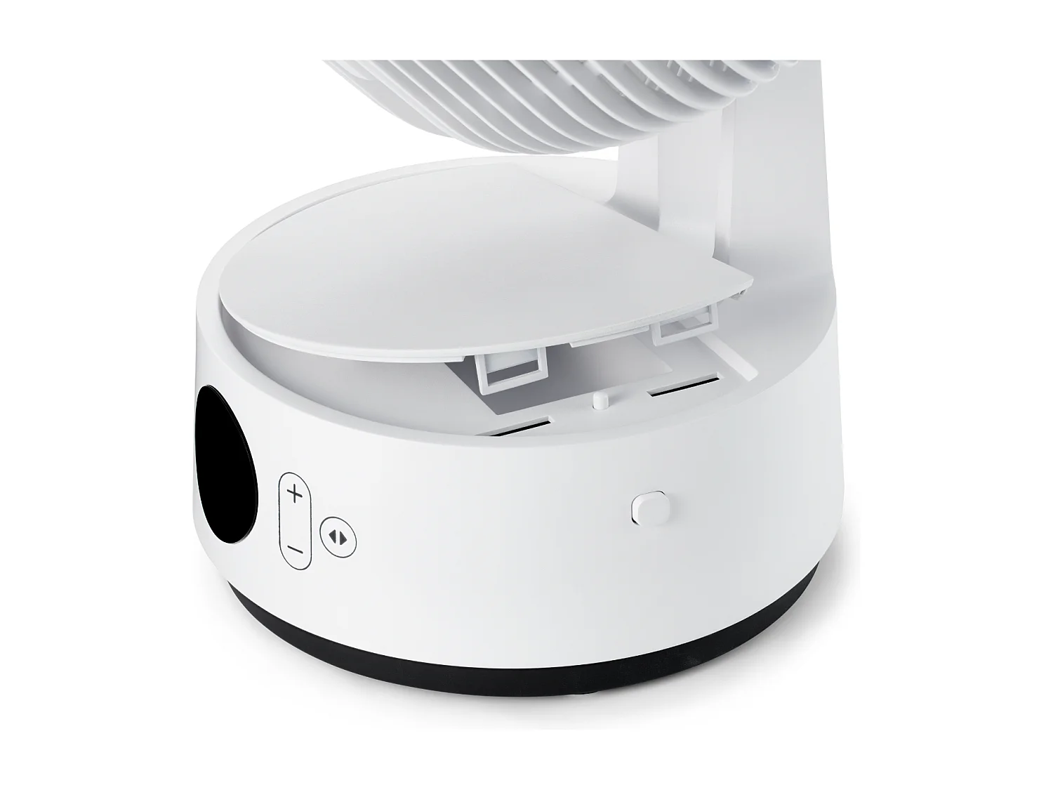 MeacoFan Sefte® 8" : ventilateur portable à batterie remplaçable, intérieur/extérieur, silencieux, 12 vitesses, mode ECO, compact, blanc