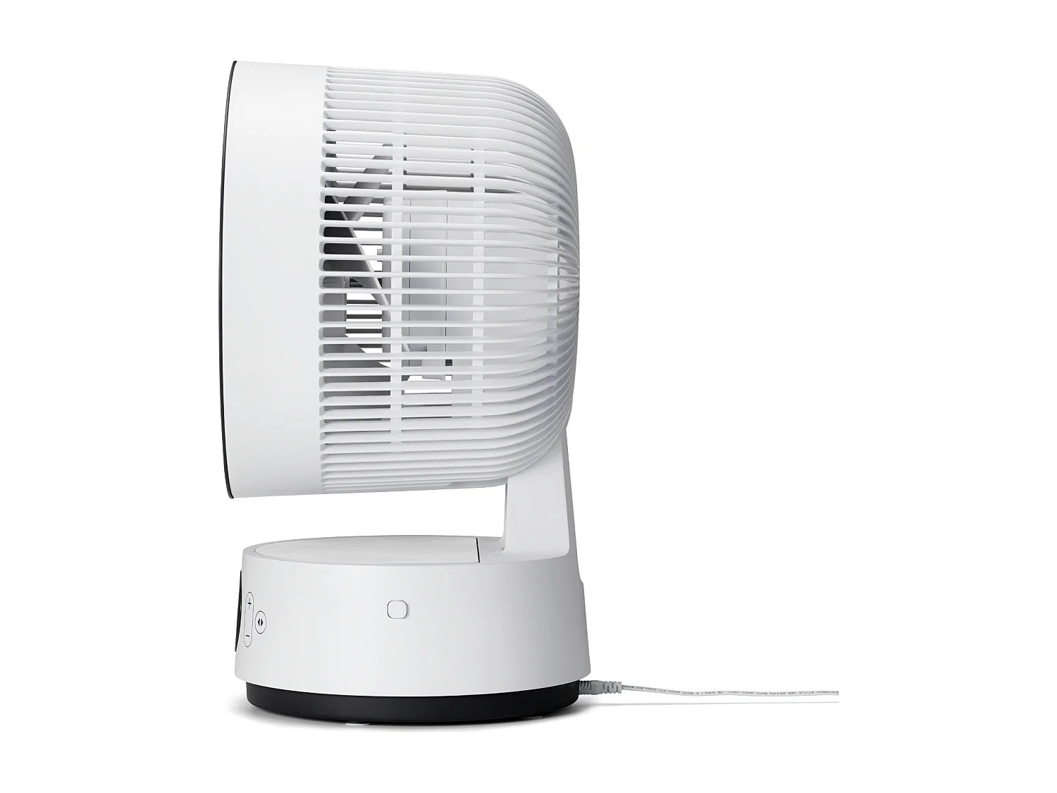 MeacoFan Sefte® 8" : ventilateur portable à batterie remplaçable, intérieur/extérieur, silencieux, 12 vitesses, mode ECO, compact, blanc