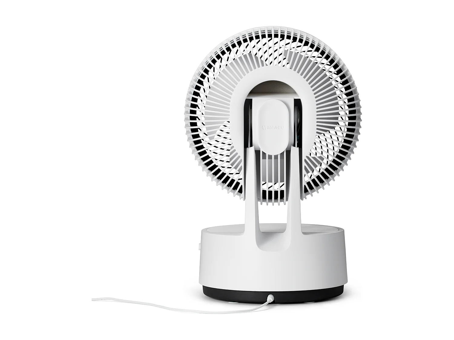 MeacoFan Sefte® 8" : ventilateur portable à batterie remplaçable, intérieur/extérieur, silencieux, 12 vitesses, mode ECO, compact, blanc