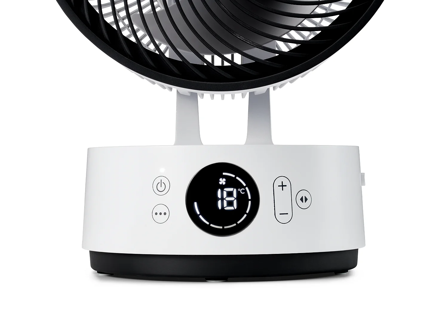 MeacoFan Sefte® 8": ventilador portátil com bateria substituível, interior/exterior, silencioso, 12 velocidades, modo ECO, compacto, branco