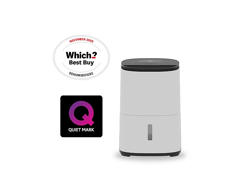 Osuszacz i oczyszczacz powietrza MeacoDry Arete® One 10 L: usuwa wilgoć, poprawia jakość powietrza, cichy, wydajny i energooszczędny.