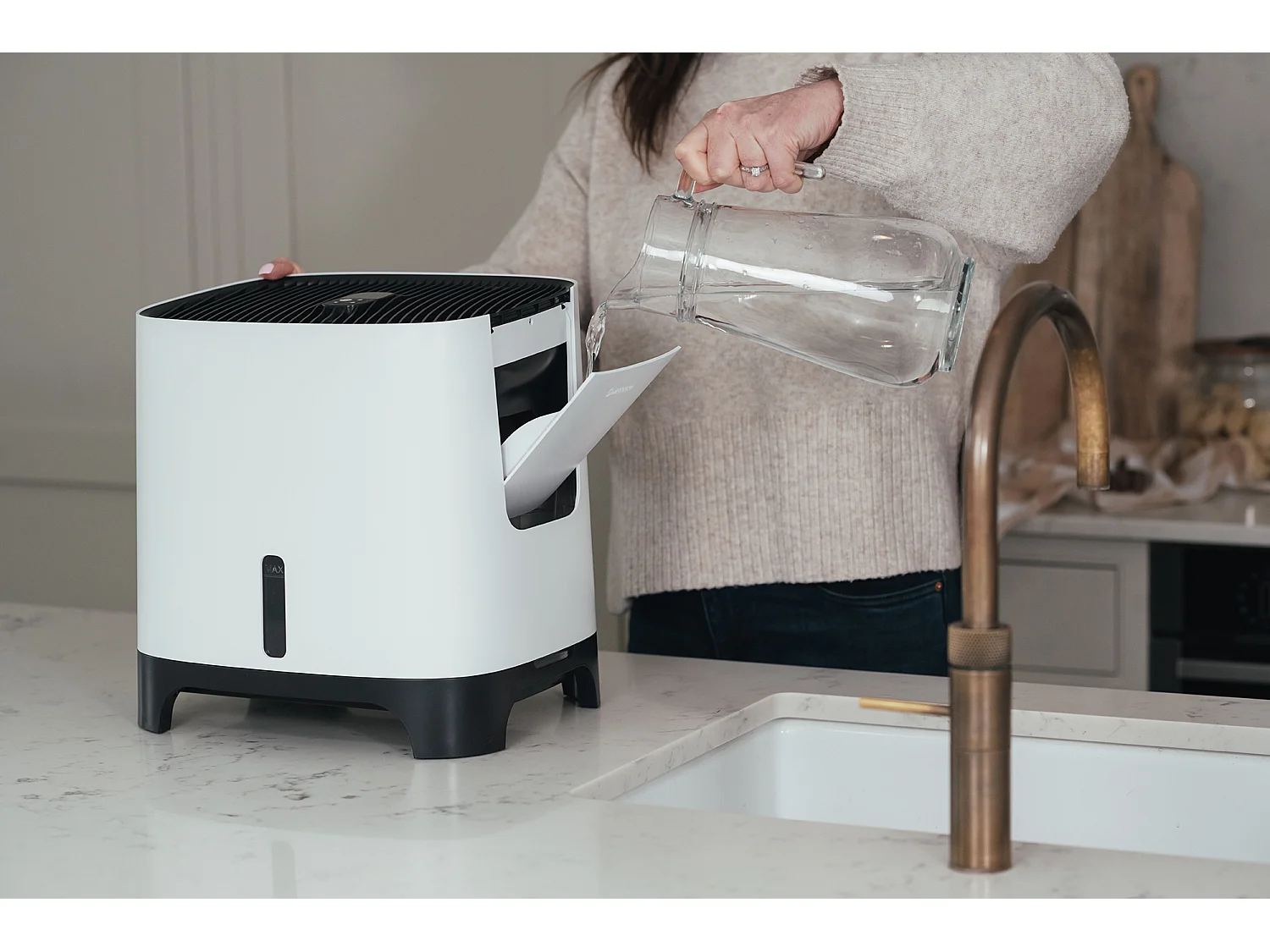 Humidificateur évaporatif Meaco Armin® 680 ml : air pur, soulage les allergies, silencieux, sans calcaire, idéal pour la maison