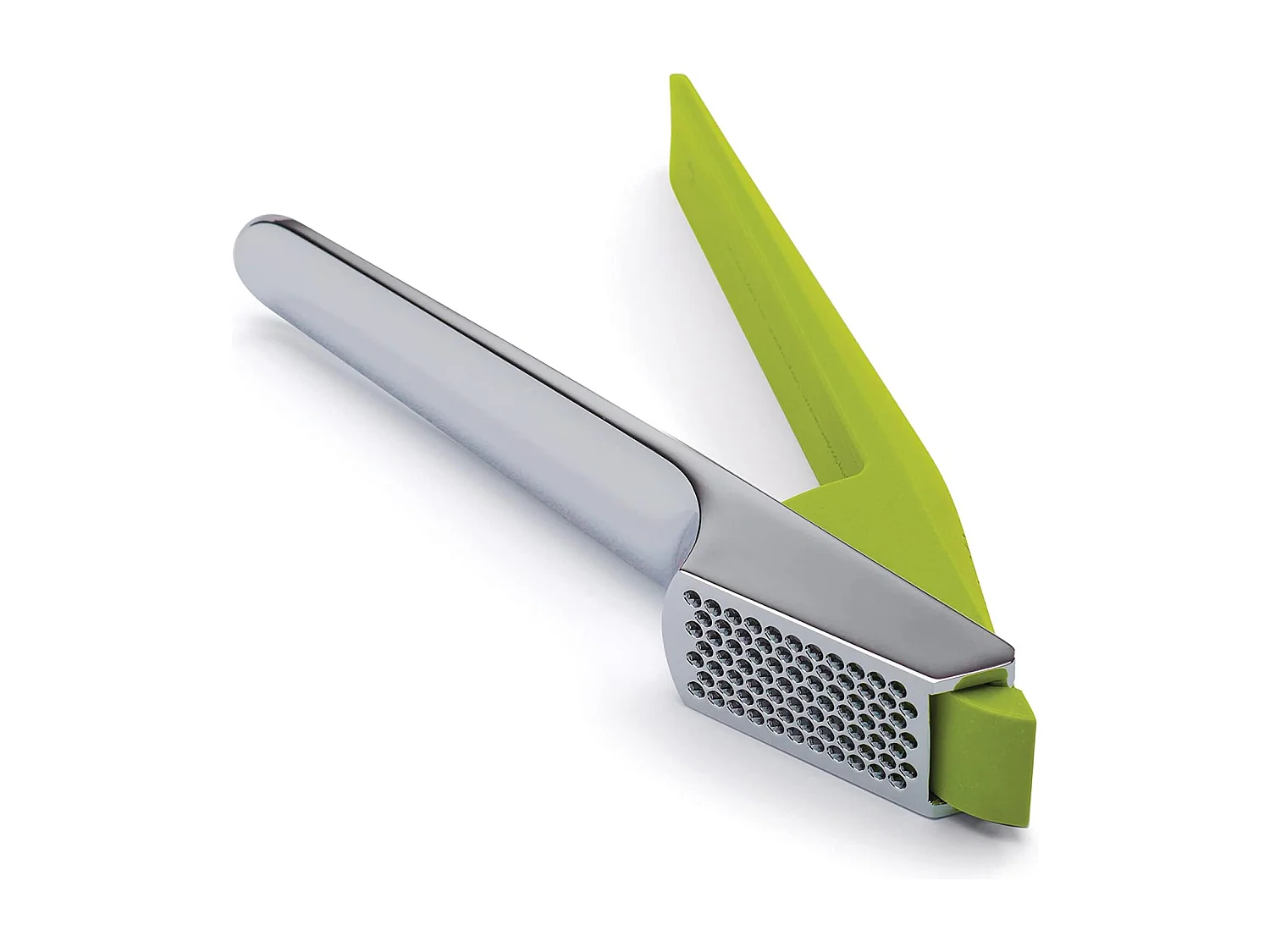 Prensa de ajo CleanForce Joseph Joseph, diseño ergonómico, fácil de usar y limpiar, ideal para triturar ajo sin esfuerzo en la cocina.