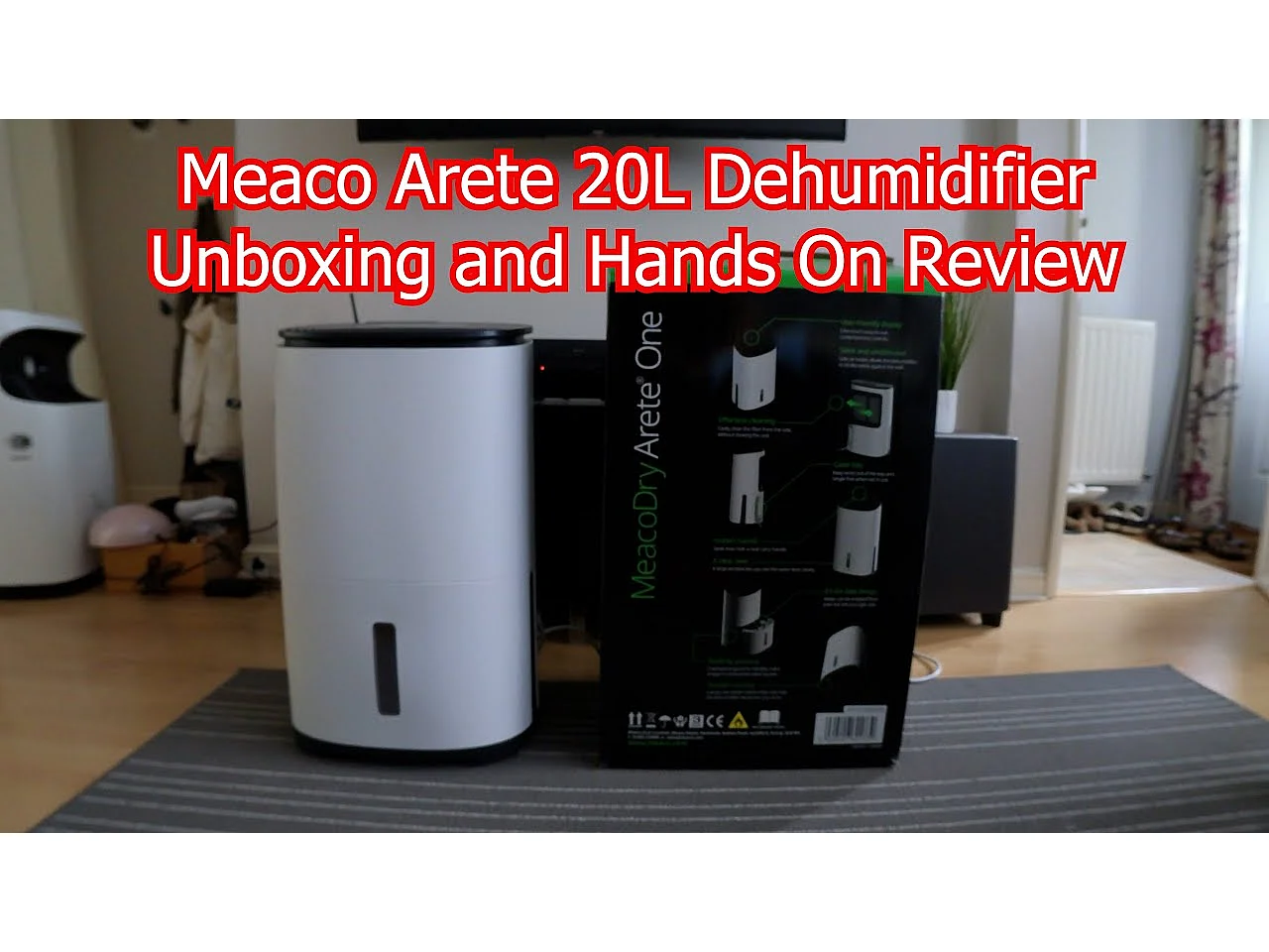 Déshumidificateur / purificateur d'air MeacoDry Arete One 20L : économe en énergie, idéal pour les maisons de 4 pièces, silencieux (38 dB)