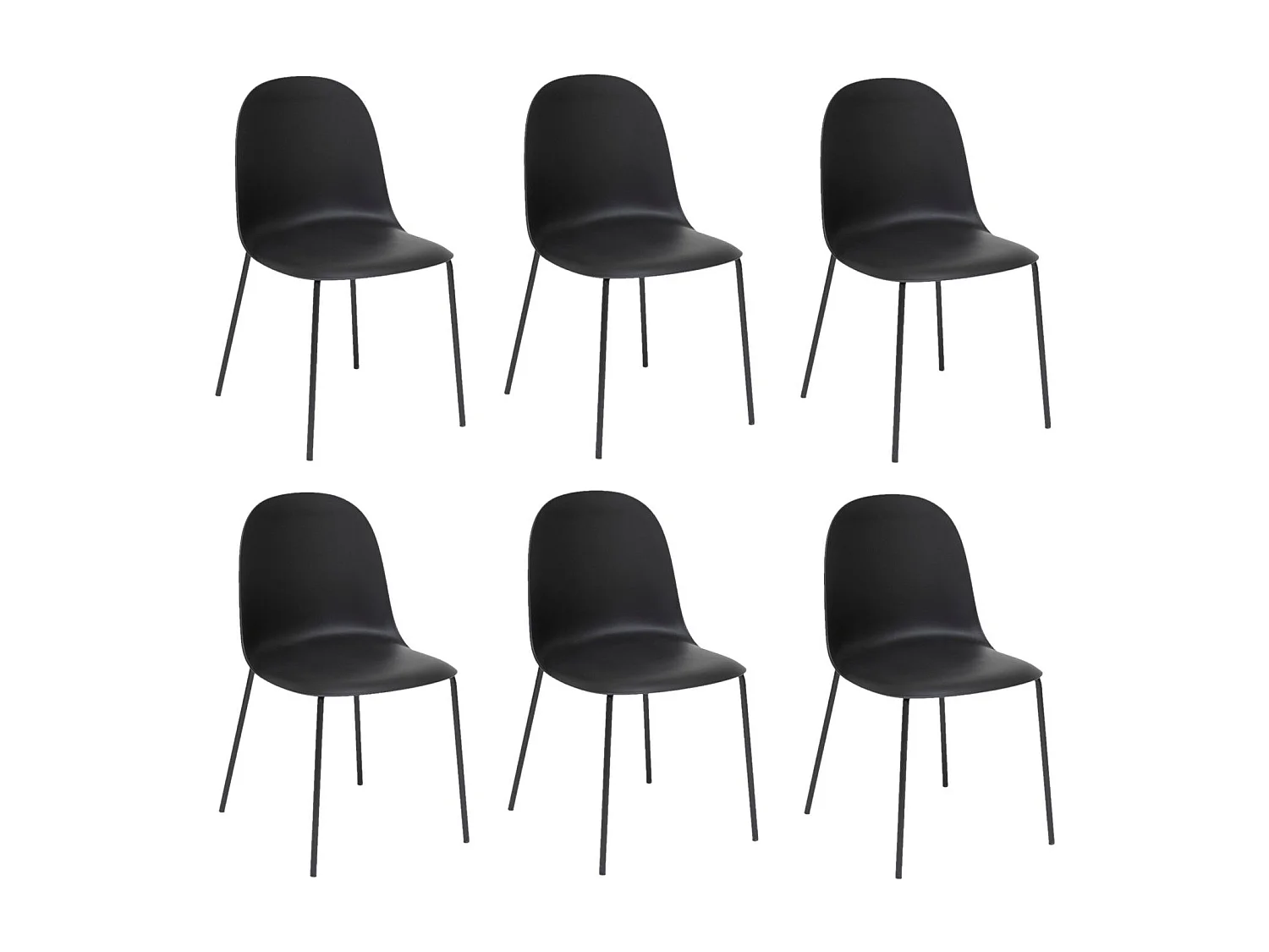 Lot de 6 chaises ASAN