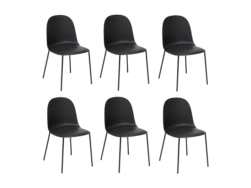 Lot de 6 chaises ASAN