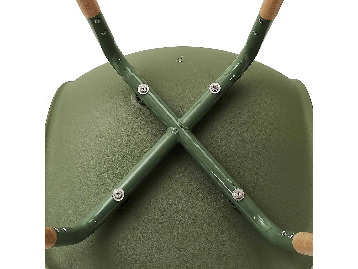 Lot de 4 Chaises scandinave Phenix en polypropylène et métal