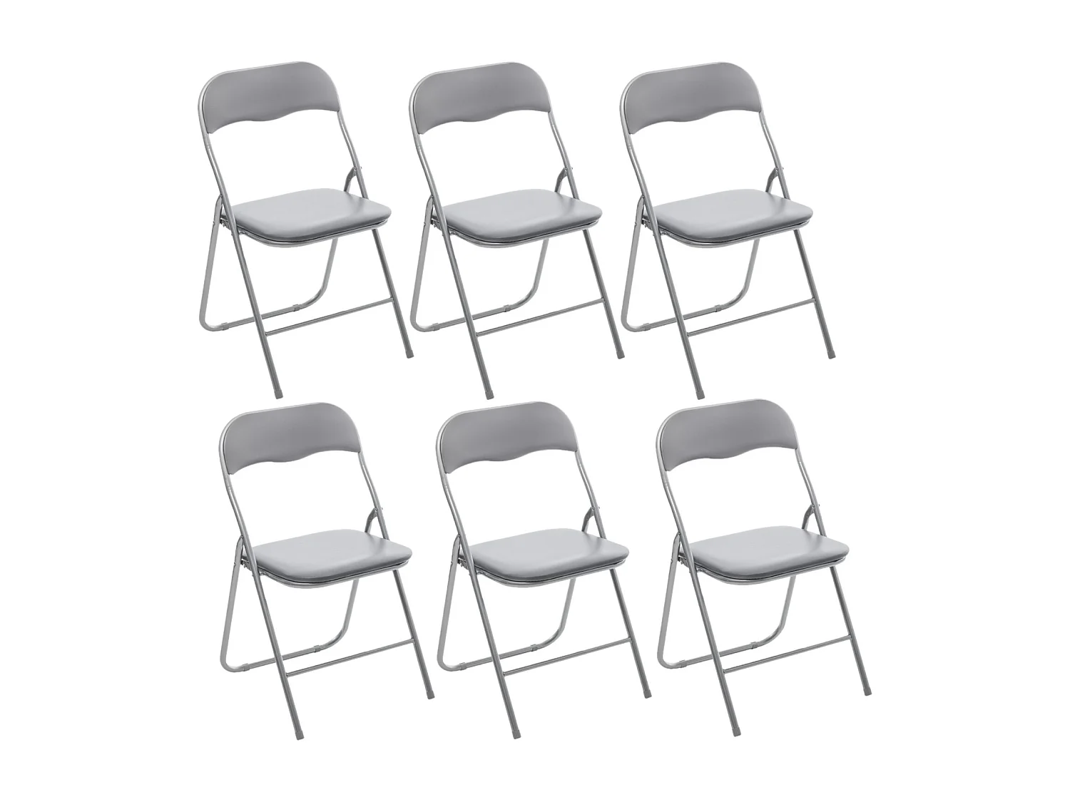 Lot de 6 Chaises pliantes en PVC