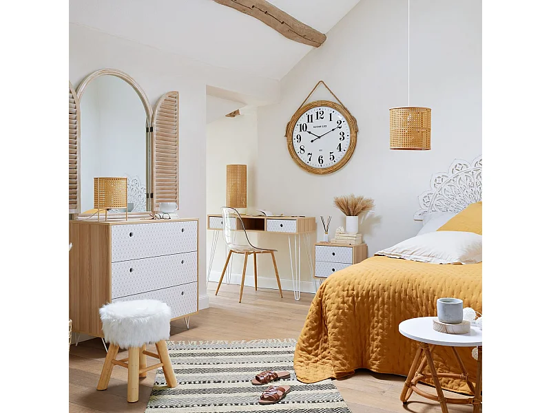 Lot de 4 Chaises Thao en polycarbonate - Transparent et Beige