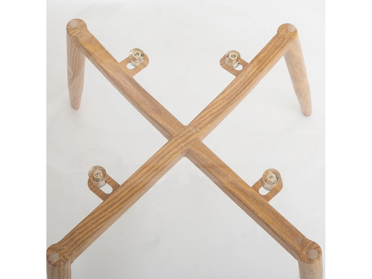 Lot de 4 Chaises Thao en polycarbonate - Transparent et Beige