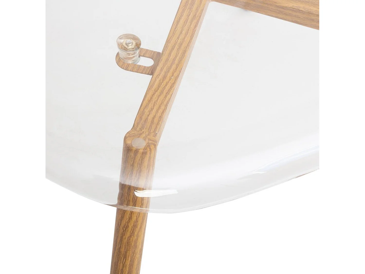 Lot de 4 Chaises Thao en polycarbonate - Transparent et Beige