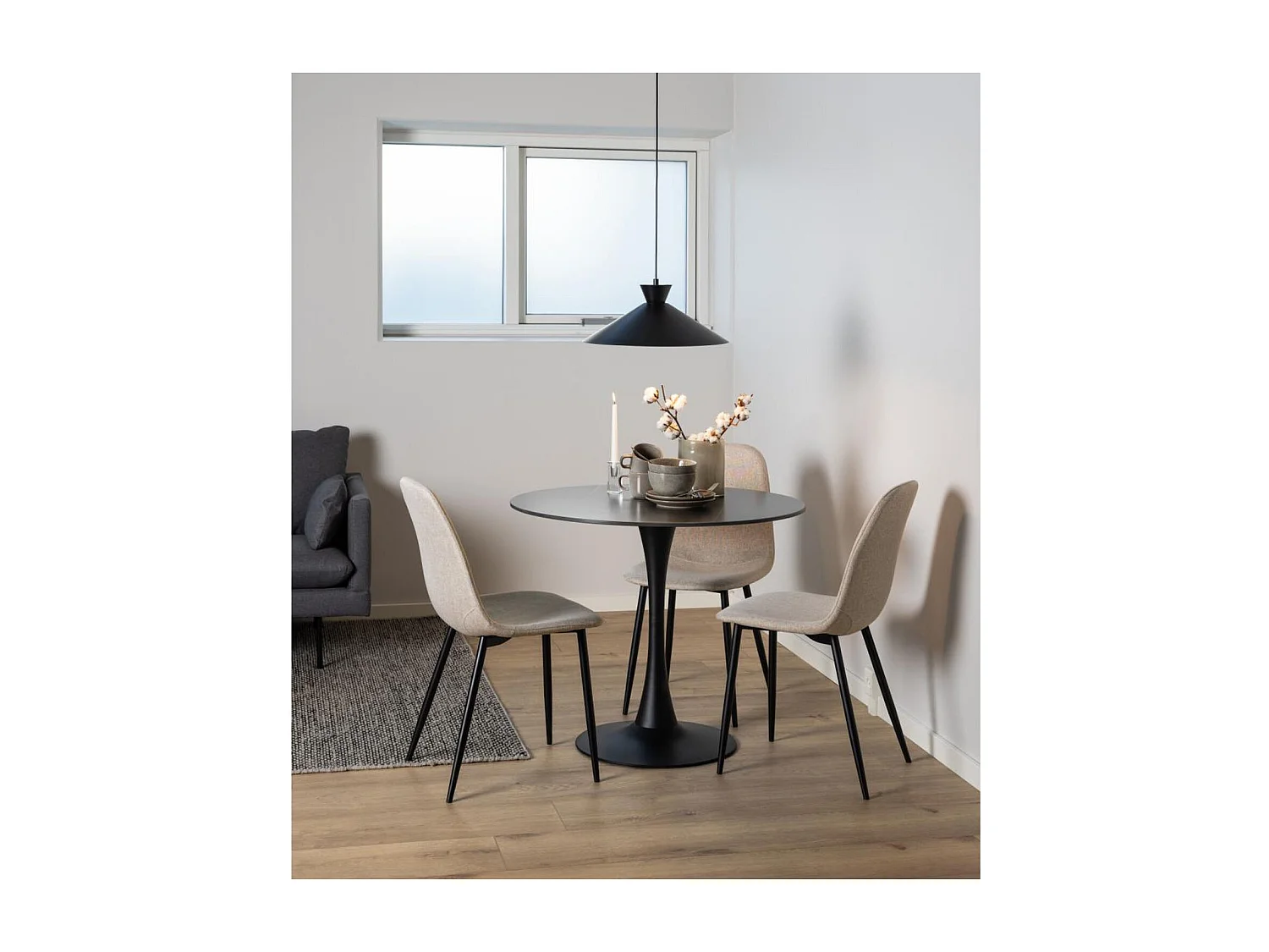 Lot de 4 chaises de salle à manger CLELIA