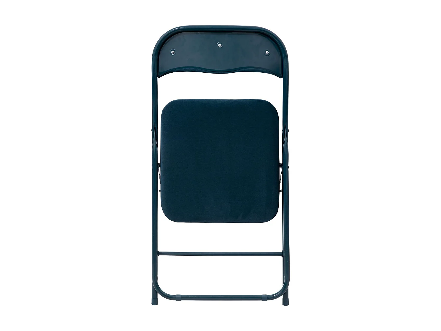 Lot de 2 chaises pliantes effet velours