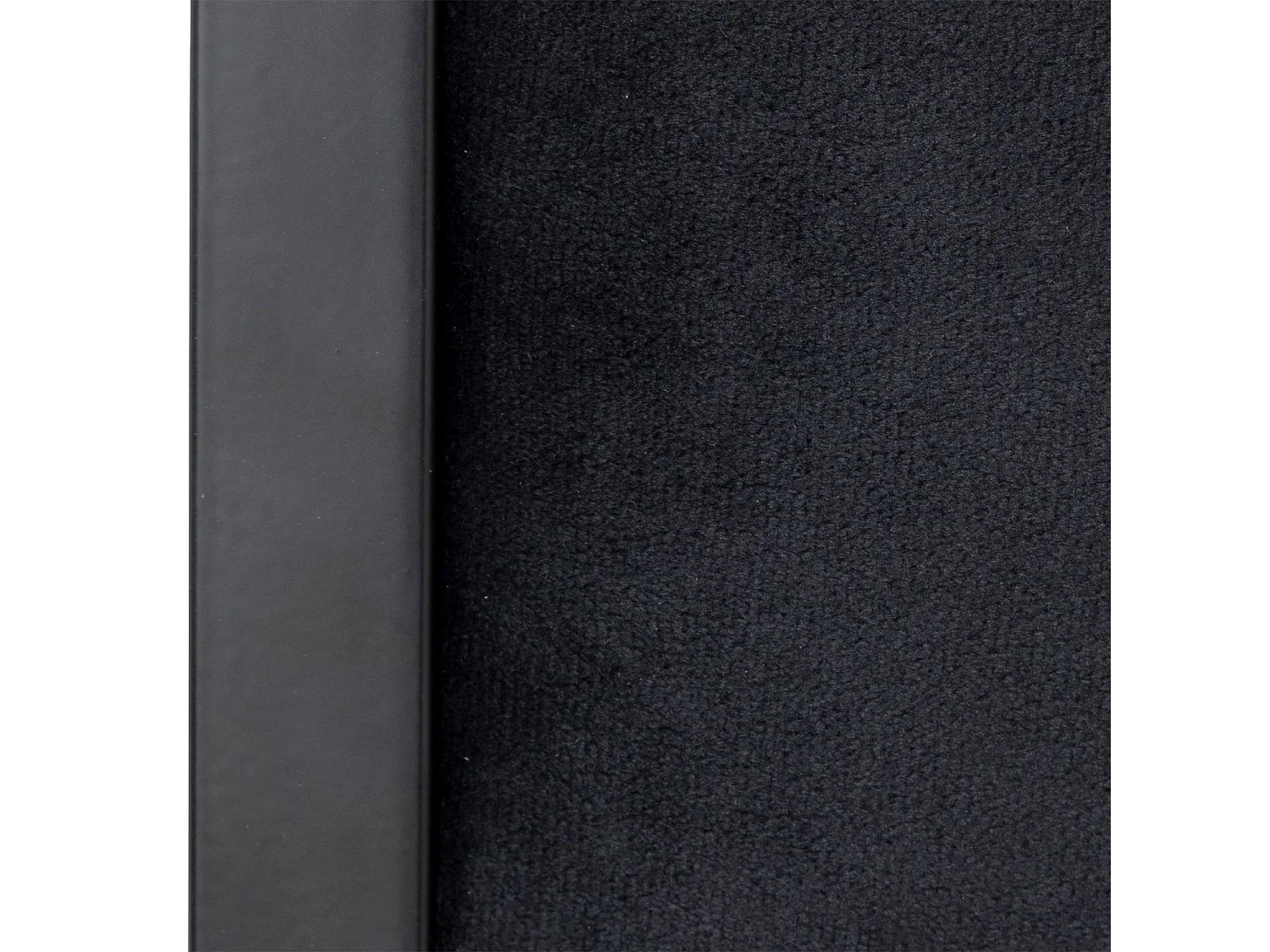 Lot de 6 chaises pliantes carrées effet velours - Noir