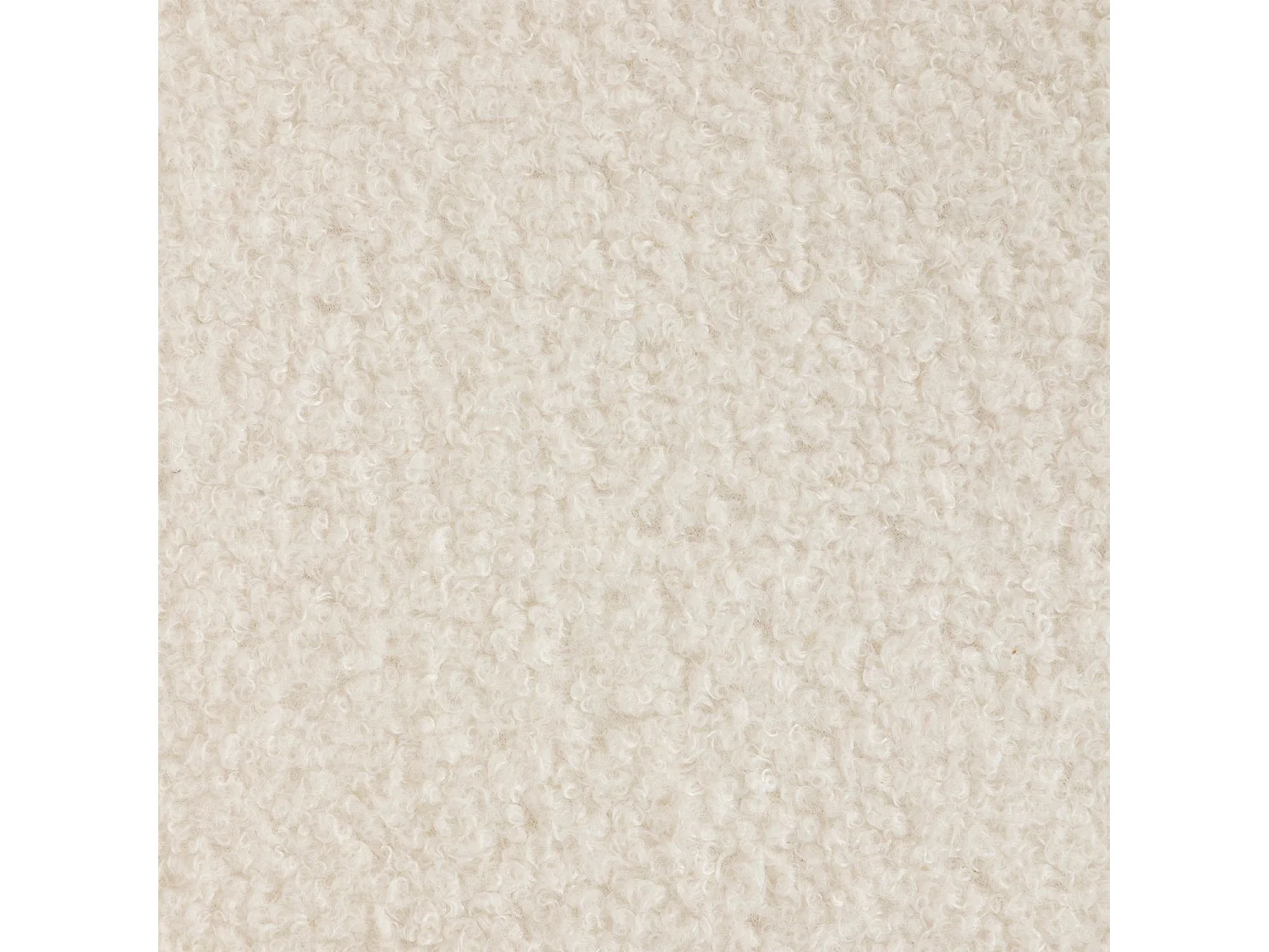 Lot de 4 chaises design scandinave en bouclette - Blanc