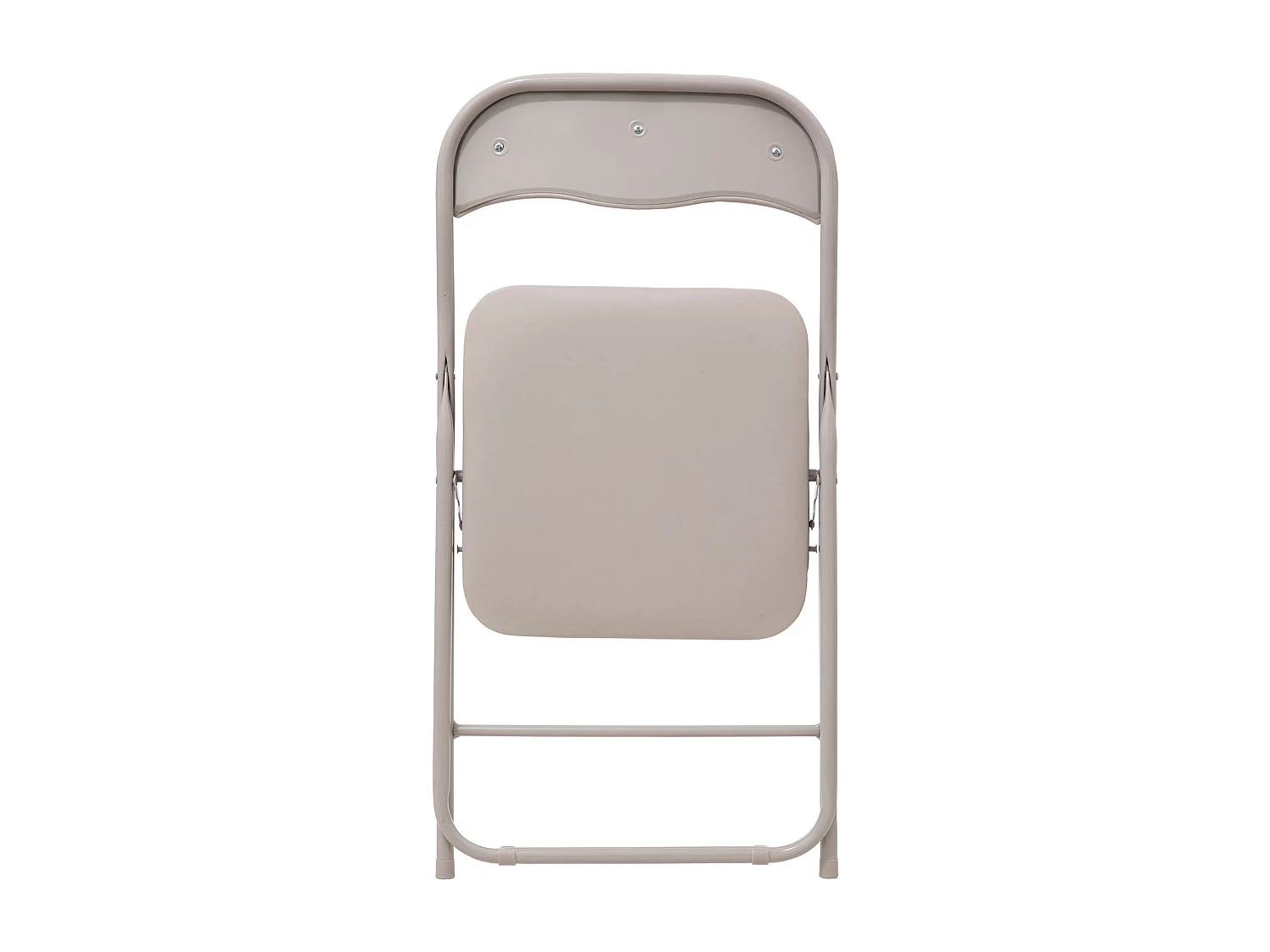 Lot de 6 chaises pliantes en PVC - Beige