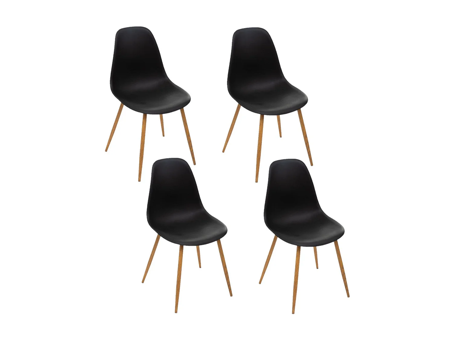 Lot de 4 Chaises design scandinave Taho