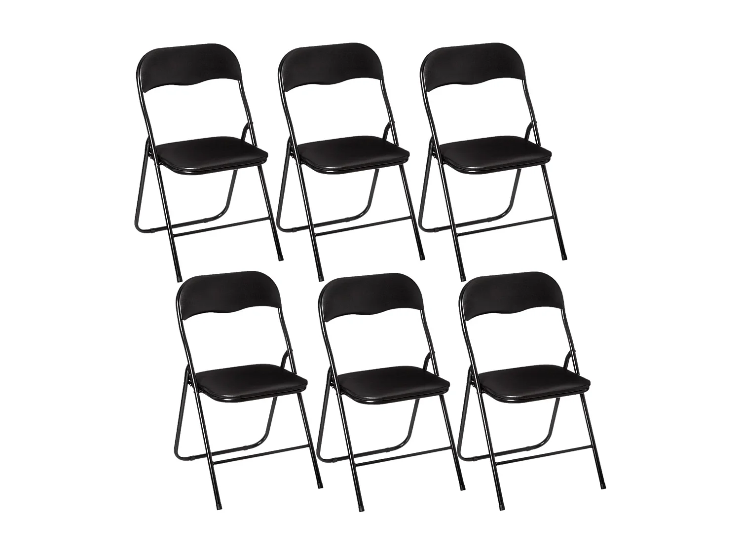 Lot de 6 Chaises pliantes en PVC