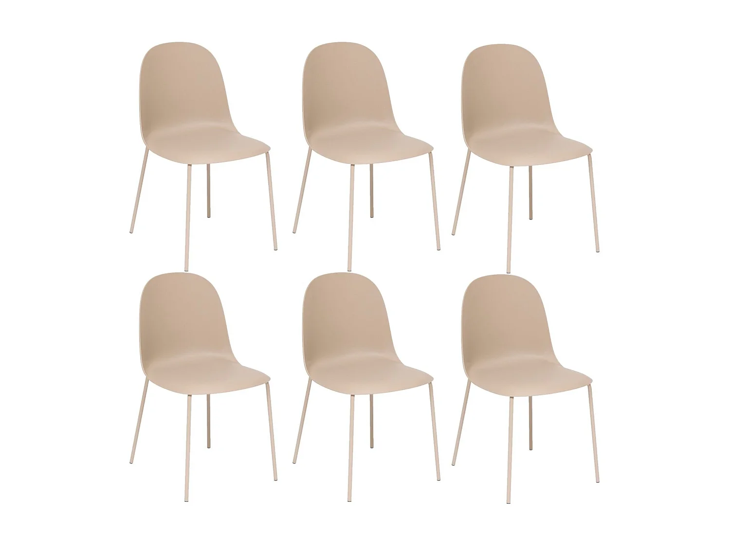 Lot de 6 chaises ASAN