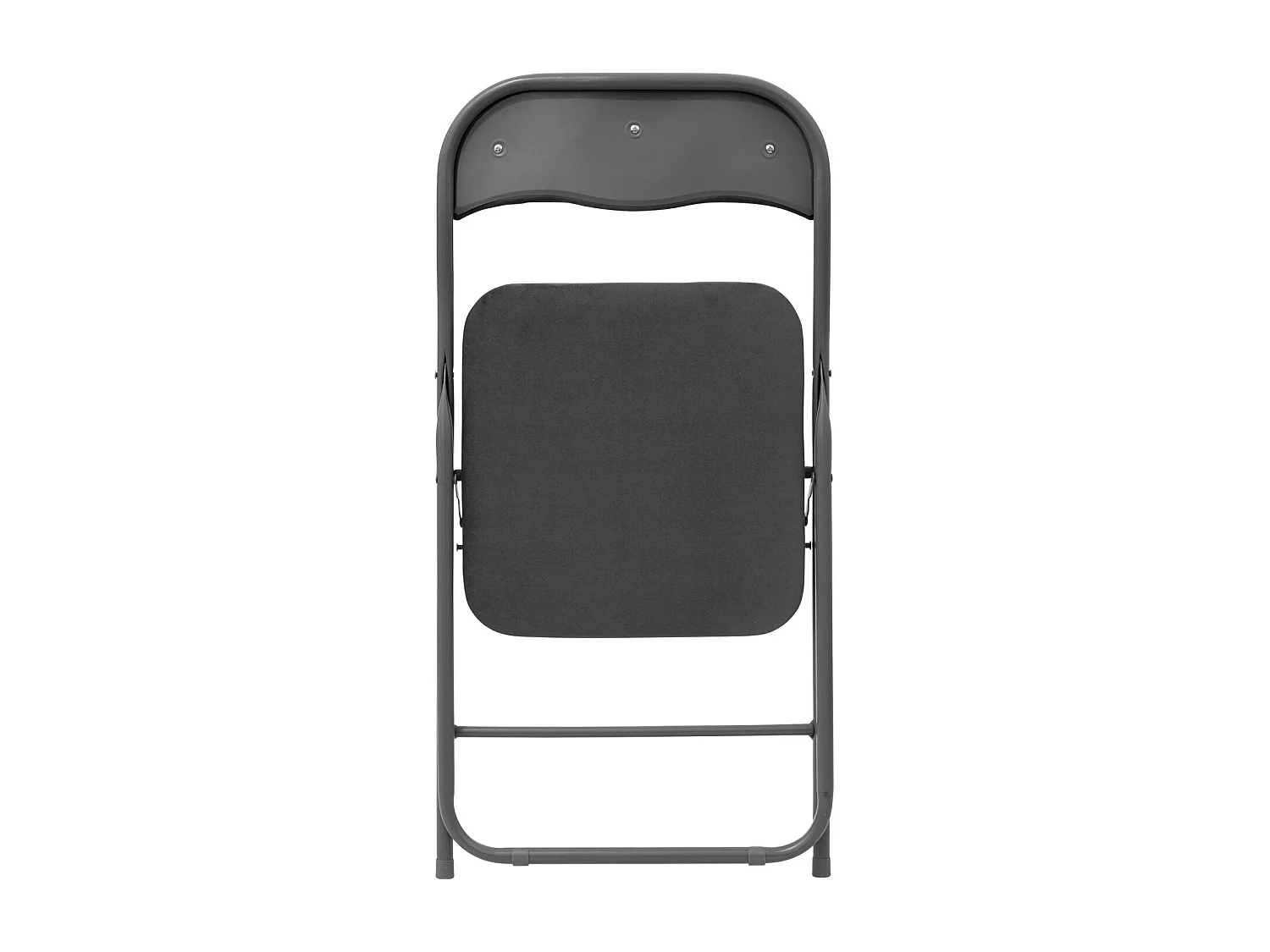 Lot de 2 chaises pliantes effet velours