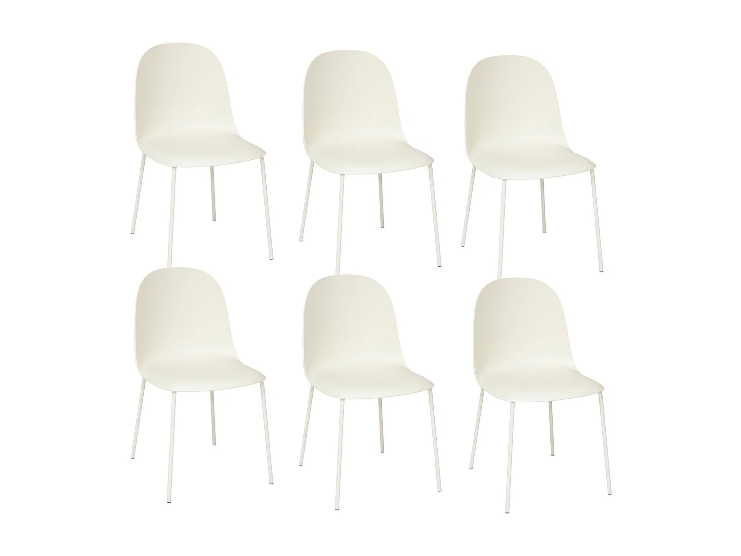 Lot de 6 chaises ASAN