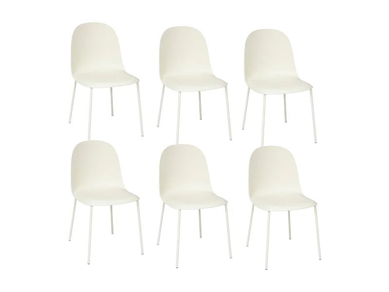 Lot de 6 chaises ASAN