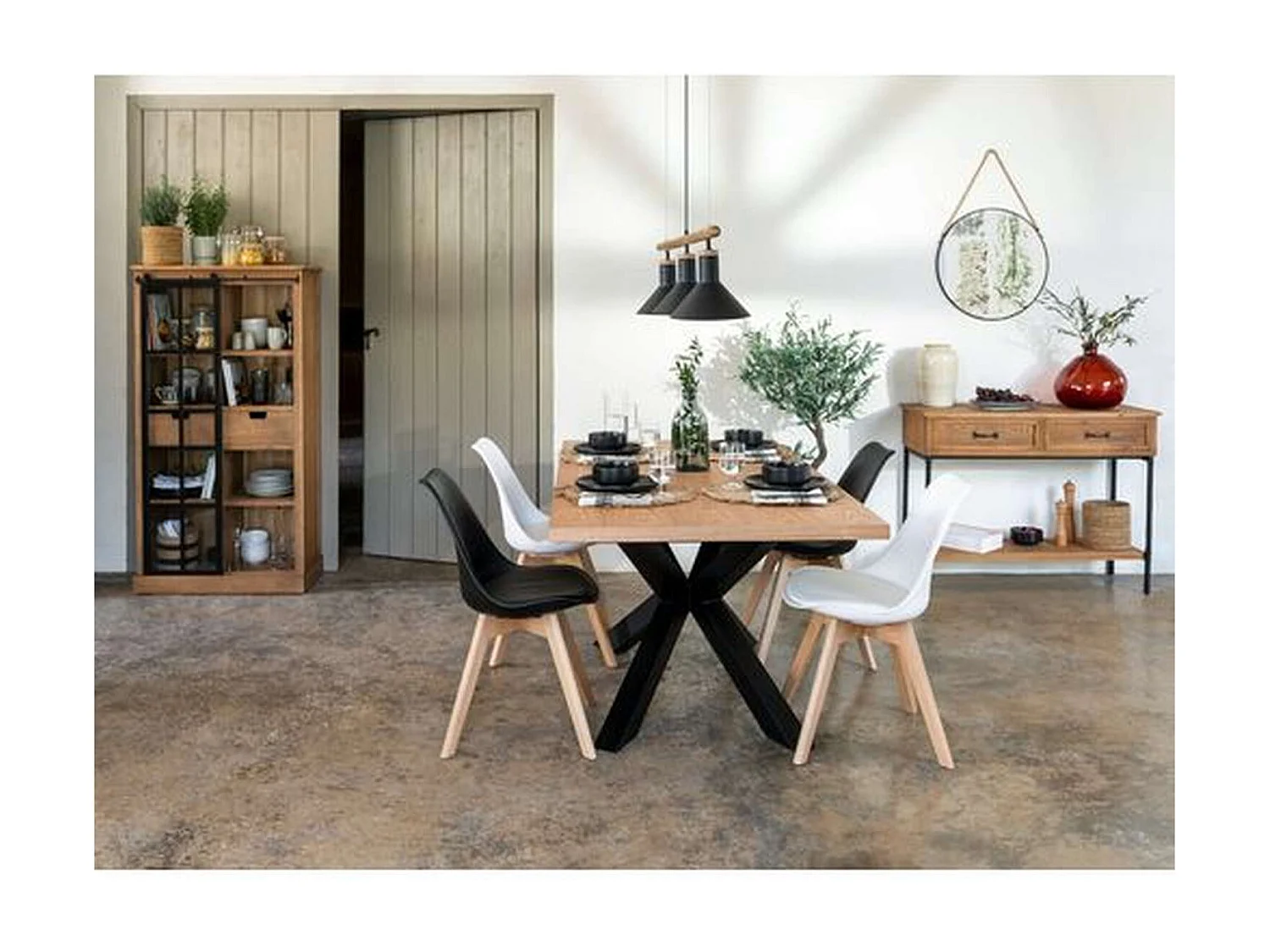 Lot de 4 Chaises design scandinave Baya