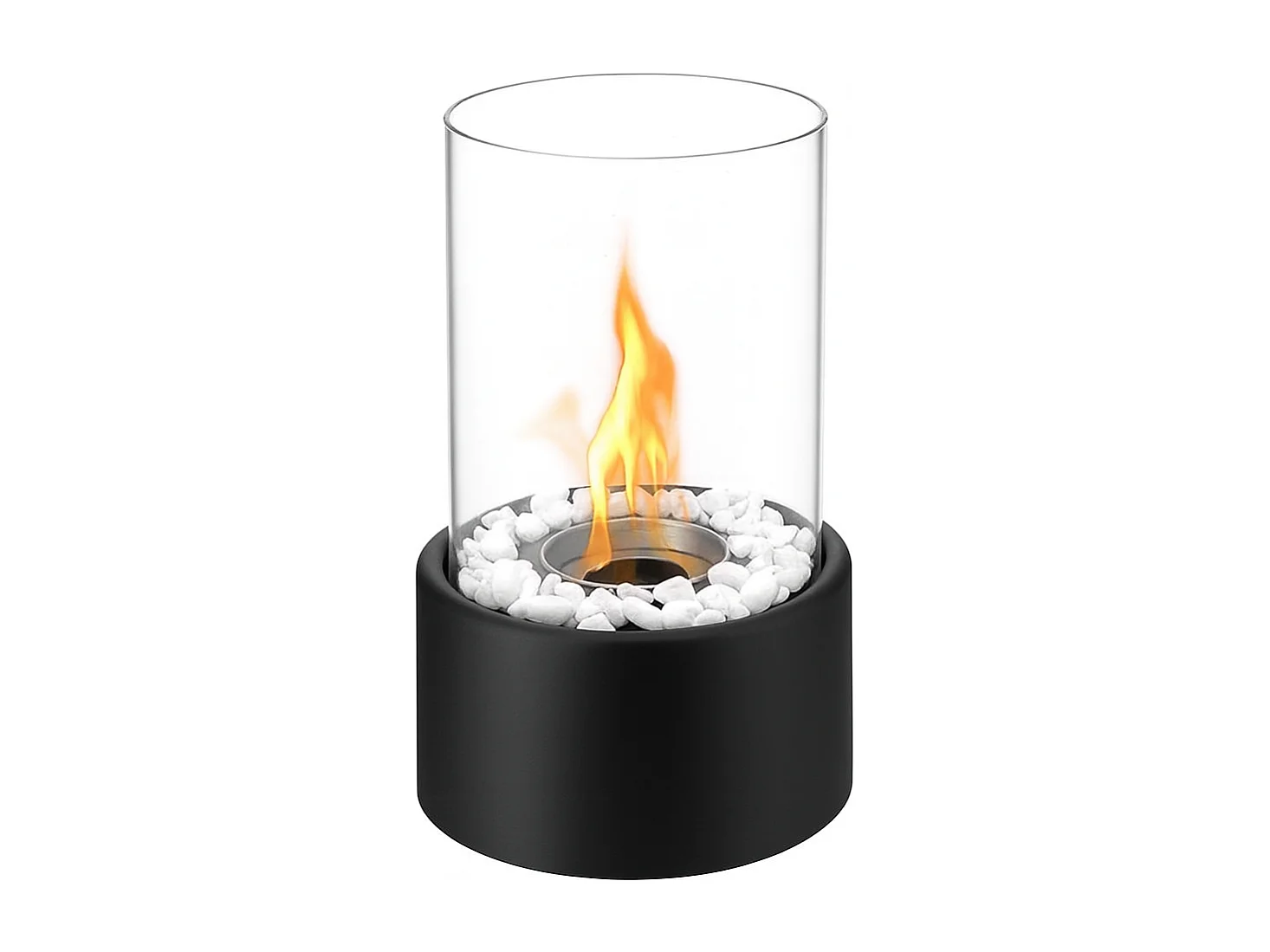 Nettlife Cheminée d'intérieur au bioéthanol, feu de table décoratif d'ambiance portable pour balcon, chambre à coucher, maison, idées cadeaux