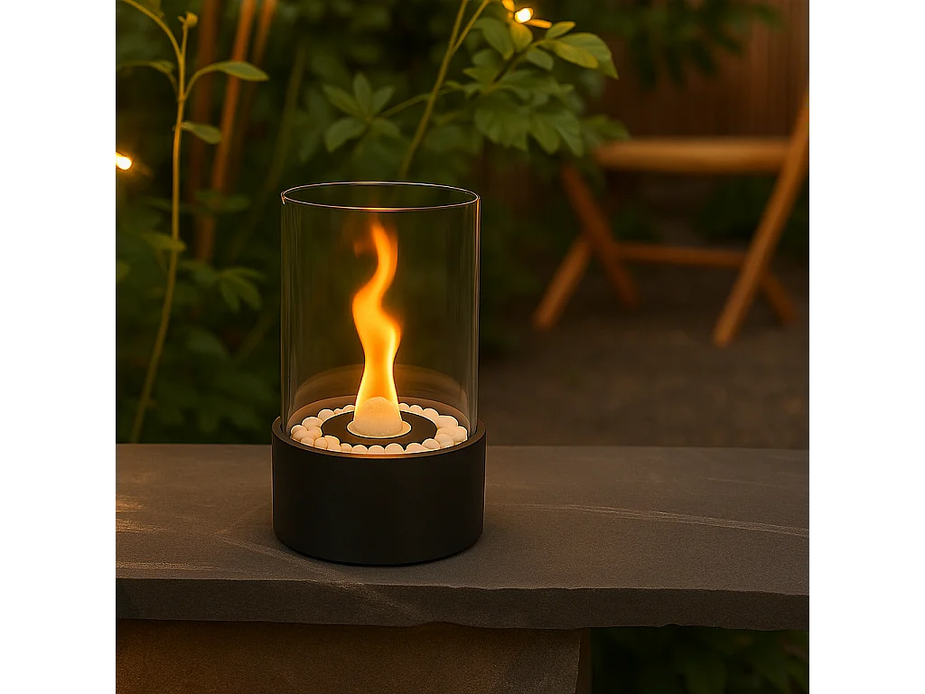 Nettlife Indoor-Bioethanolkamin, tragbarer dekorativer Tischkamin für Balkon, Schlafzimmer, Zuhause, Geschenkideen