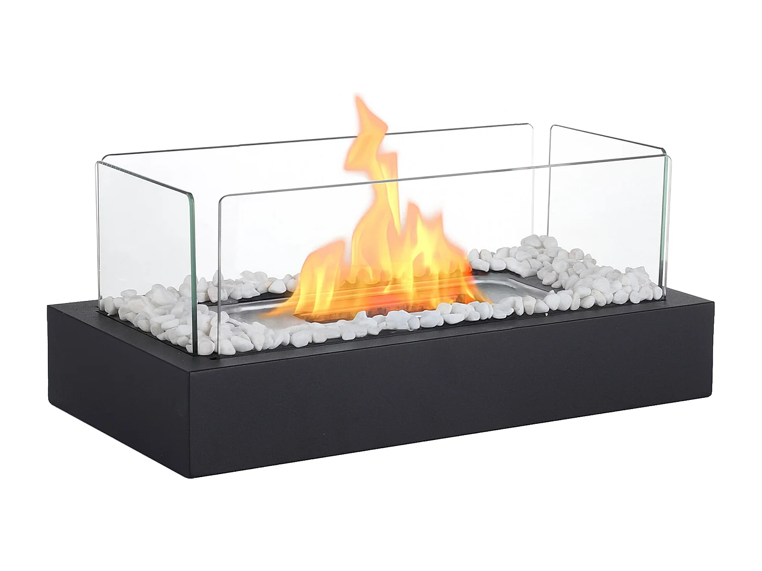 Nettlife Cheminée de table à l'éthanol pour balcon, chambre à coucher, maison, fête, idées cadeaux