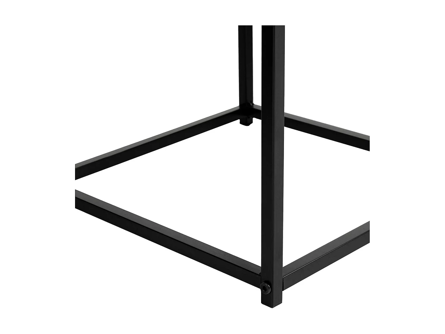 Duo de tables d'appoint effet marbre - Noir