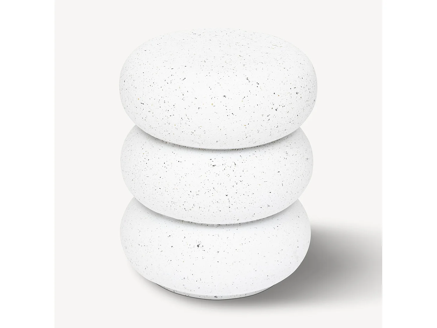 Table d'appoint ronde STONETO - Blanc