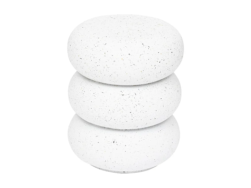 Table d'appoint ronde STONETO - Blanc