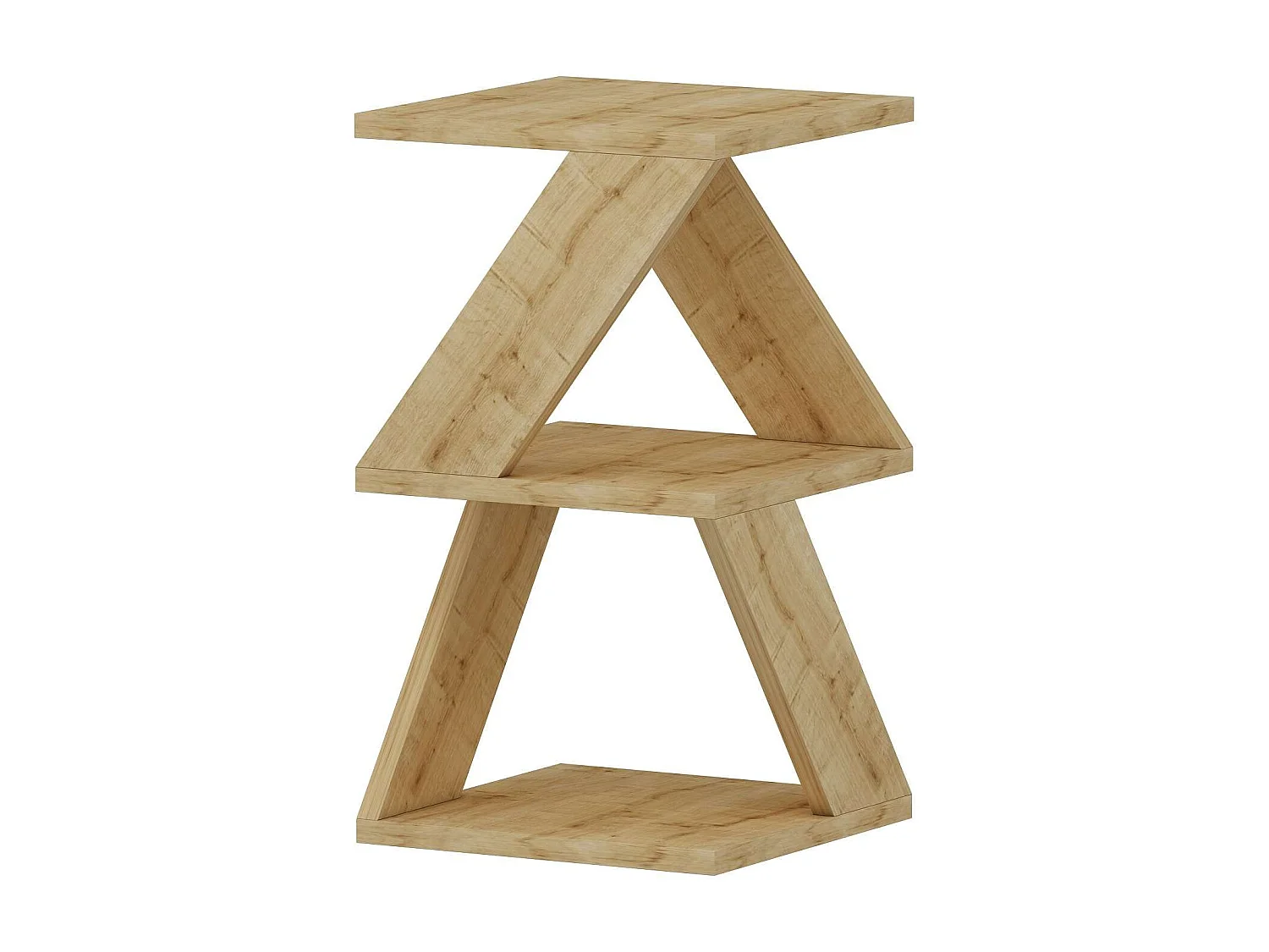 Bout de canapé Zig Zag en bois