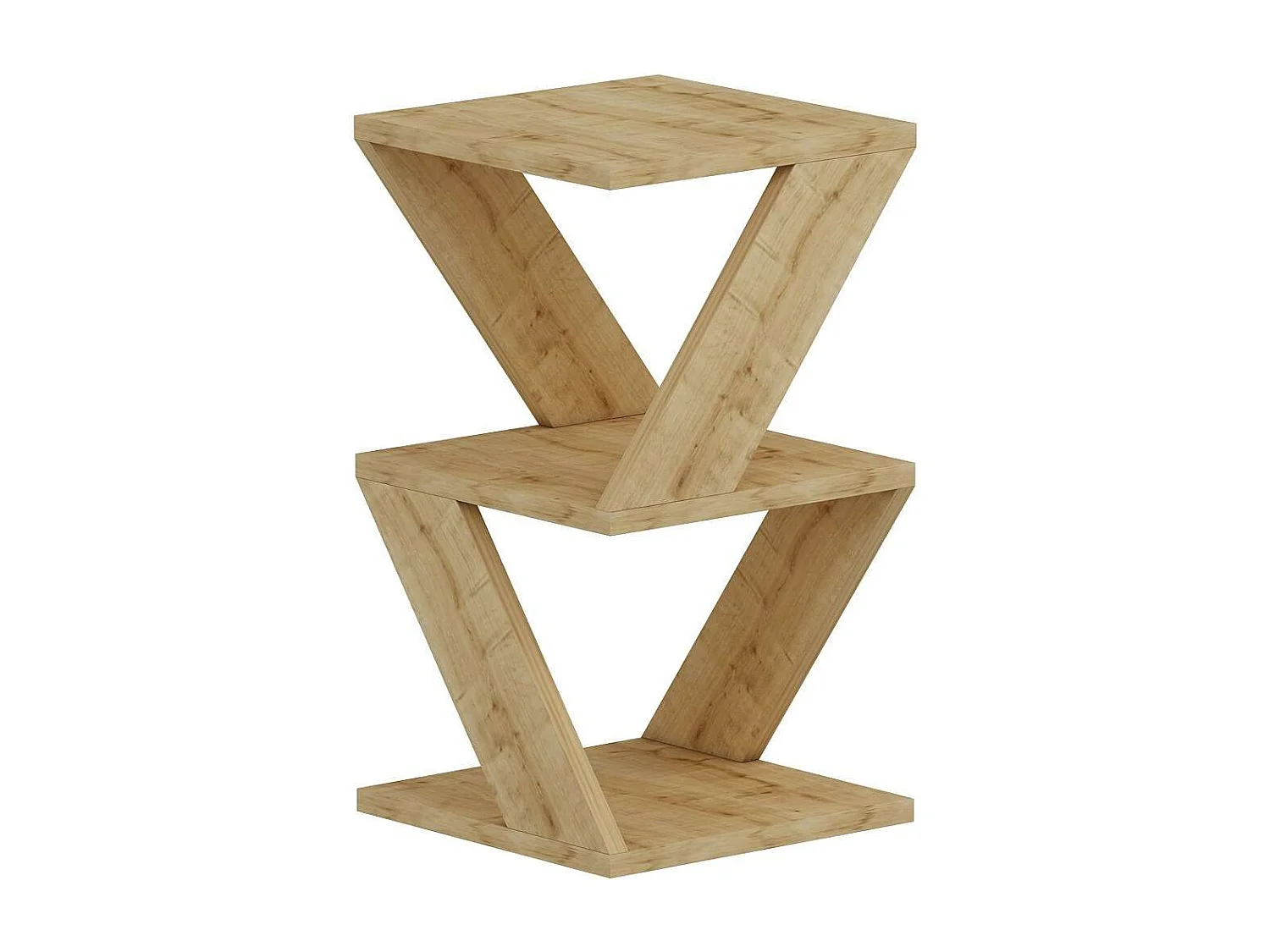 Bout de canapé Zig Zag en bois