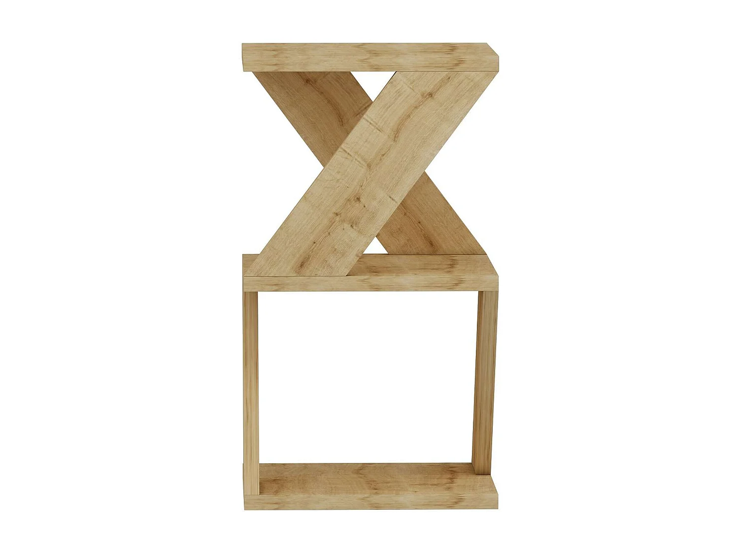 Bout de canapé Zig Zag en bois