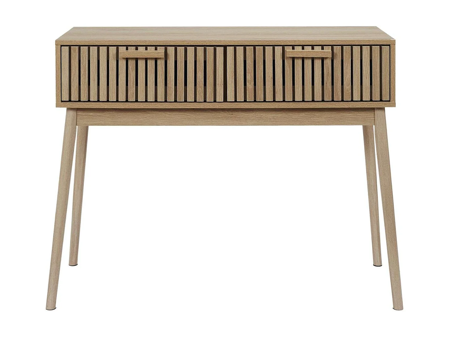 Console 2 tiroirs Saulk en bois - Marron