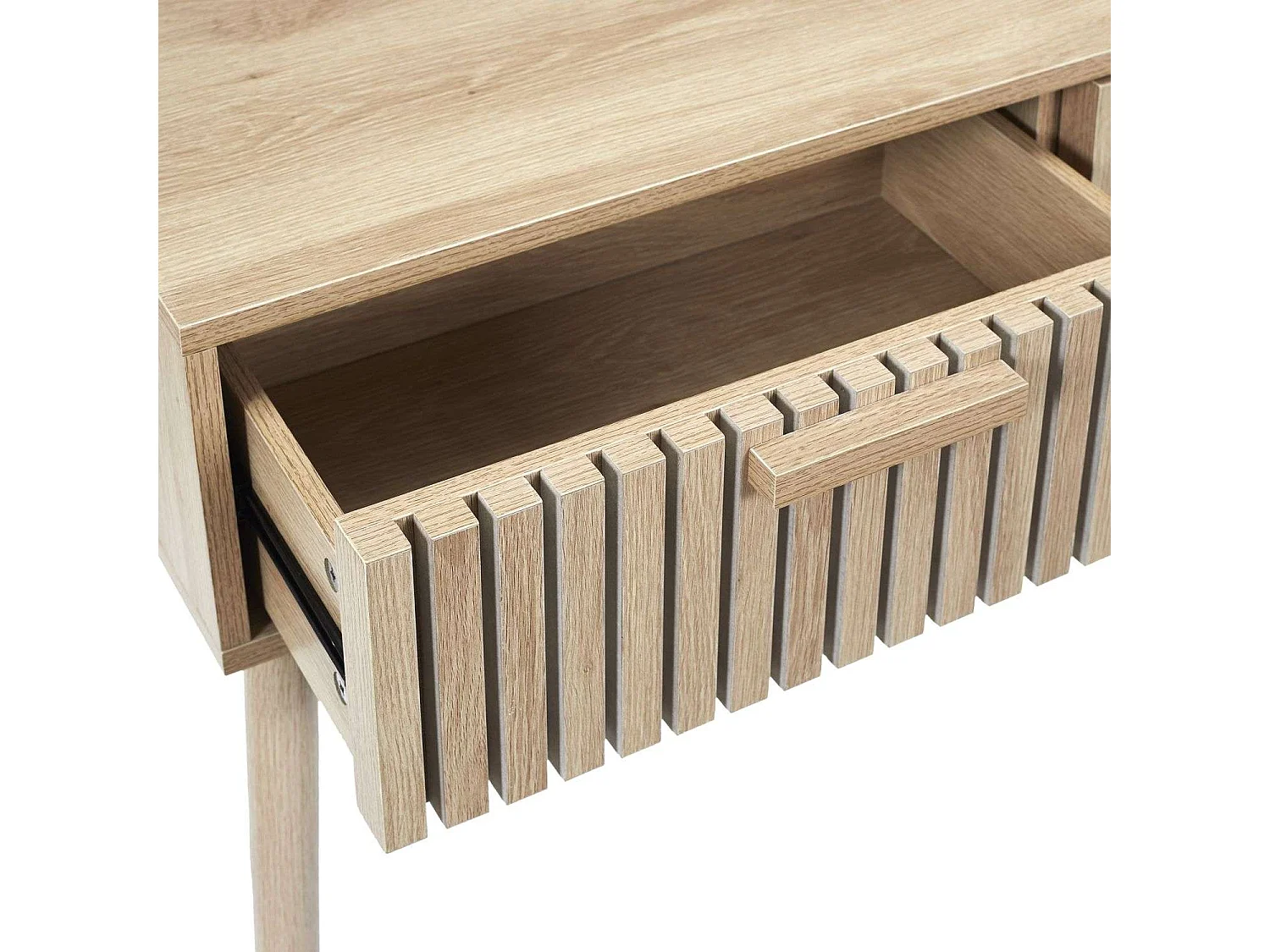 Console 2 tiroirs Saulk en bois - Marron
