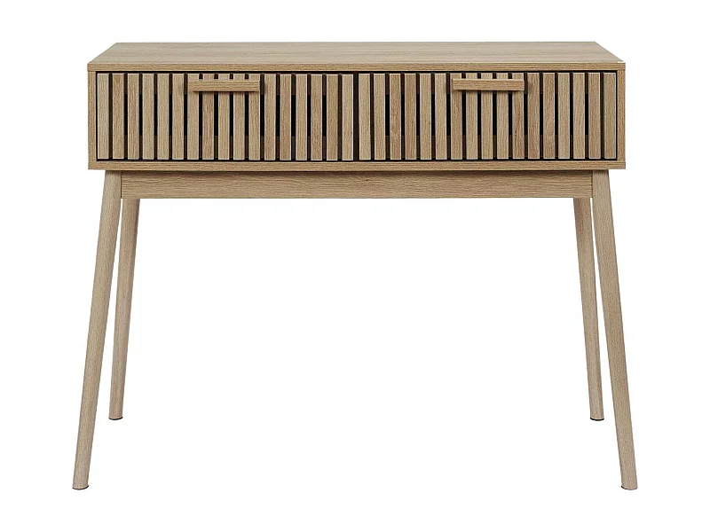 Console 2 tiroirs Saulk en bois - Marron